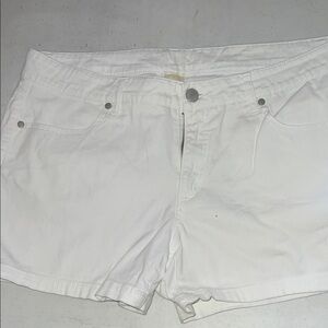 Faded Glory White Denim Shorts - Classic Clean Look